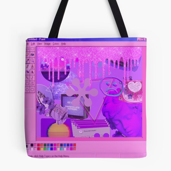 Item preview, Vaporwave Purple Collage designed and sold by art-by-harmonie.