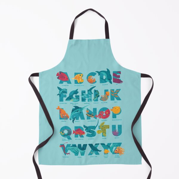 Item preview, Aqualphabet : Cyan (labelled) designed and sold by Wayne Minnis.