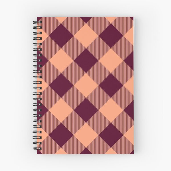 Item preview, Maroon & Peach Cross Buffalo Twill Plaid Pattern designed and sold by 89BLACK.