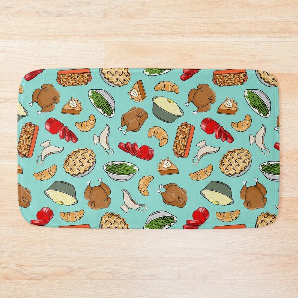 Item preview, Holiday Feast - Dinner on Aqua designed and sold by littlearrow.