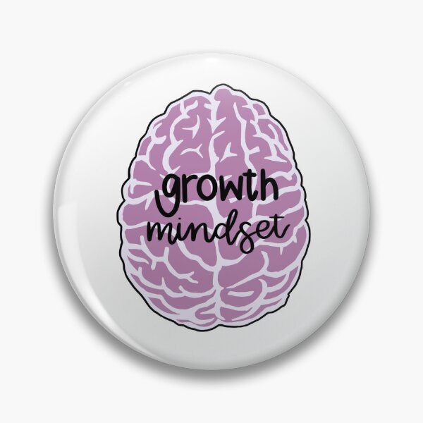 Item preview, growth mindset pink brain designed and sold by Tessia10.