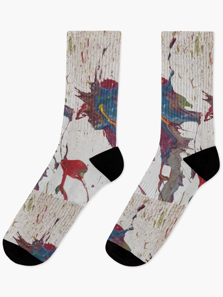 Thumbnail 1 of 5, Socks, Splatter designed and sold by RacerAngel.