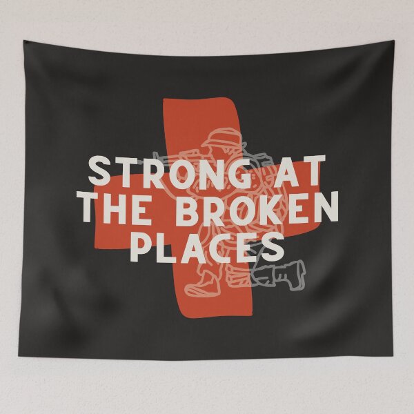 Item preview, Strong at the Broken Places // Ernest Hemingway // A Farewell To Arms designed and sold by KylieBeth Designs.