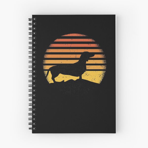 Aperçu de l'œuvre Teckel silhouette coucher de soleil créée et vendue par redshirtz.