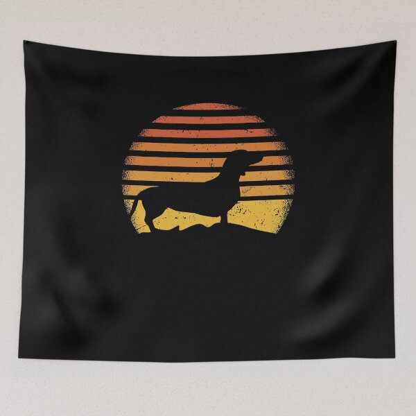 Item preview, Dackel silhouette sunset designed and sold by redshirtz.