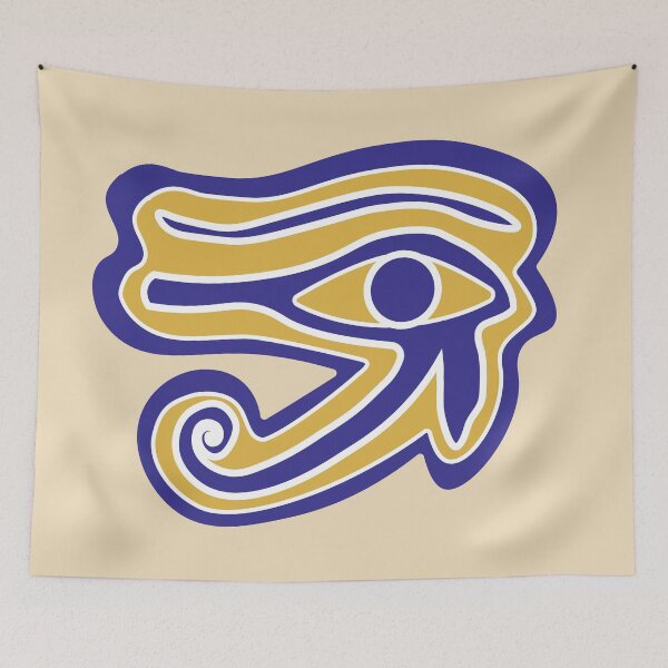Item preview, eye of horus blue and gold sticker designed and sold by mariahparker111.