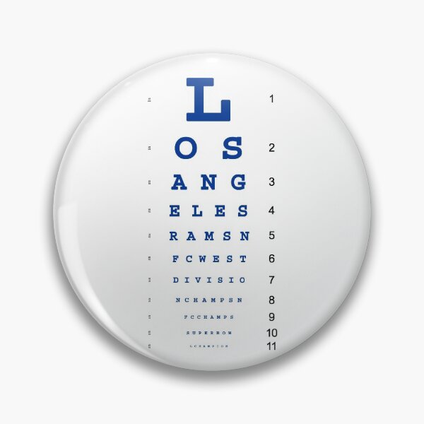 Item preview, Rams Champs Eye Chart designed and sold by Ramheart.