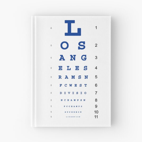 Item preview, Rams Champs Eye Chart designed and sold by Ramheart.