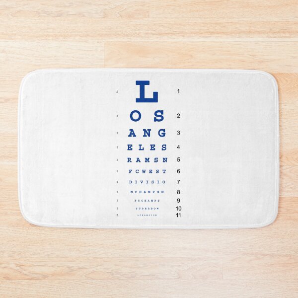 Item preview, Rams Champs Eye Chart designed and sold by Ramheart.