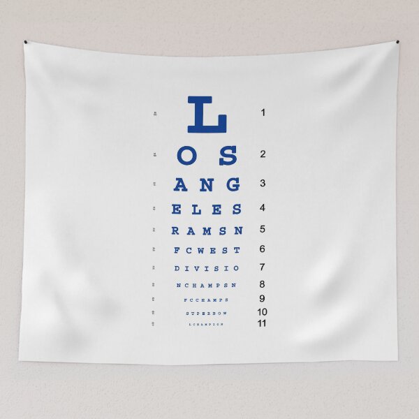 Item preview, Rams Champs Eye Chart designed and sold by Ramheart.