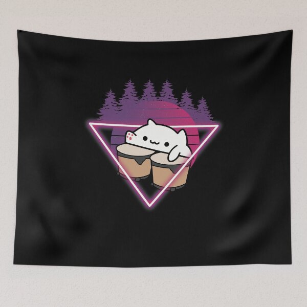 Item preview, Adorable bongo cat neon pink designed and sold by redshirtz.