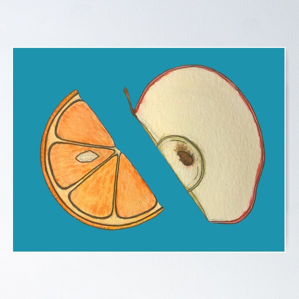 Item preview, Apples and Oranges Watercolor designed and sold by sarcohpagus.