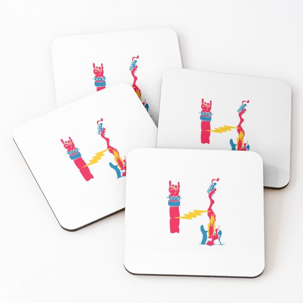 Item preview, Rock and Roll Alphabet Letter H Typographic Artwork designed and sold by MakiMak.