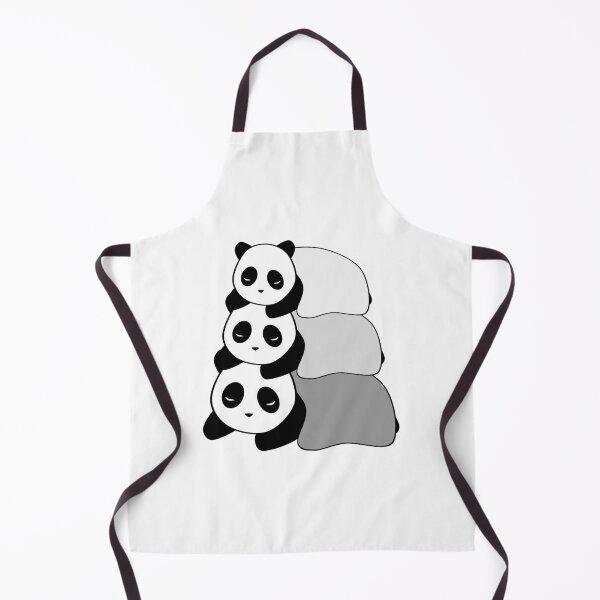 Item preview, Sleepy Panda Stack (Grey, White Background) designed and sold by elrathia.