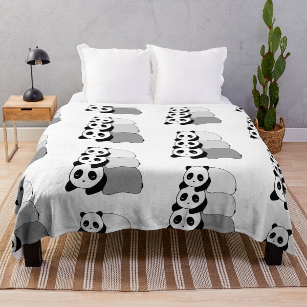 Item preview, Sleepy Panda Stack (Grey, White Background) designed and sold by elrathia.
