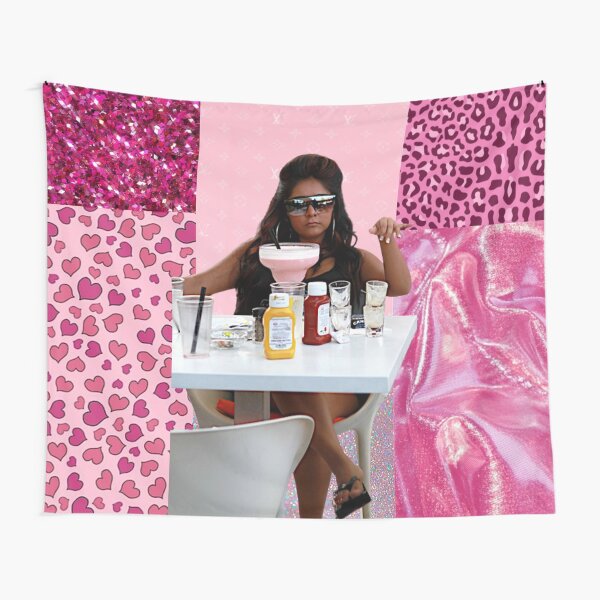 Snooki y2k pink drink big mood Tapestry