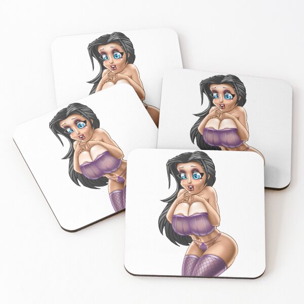 Item preview, Sexy girl in purple lingerie designed and sold by sexypinupart.