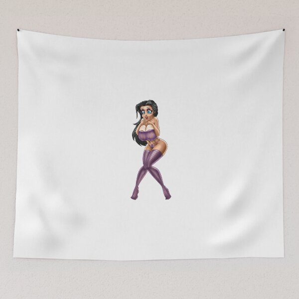 Item preview, Sexy girl in purple lingerie designed and sold by sexypinupart.