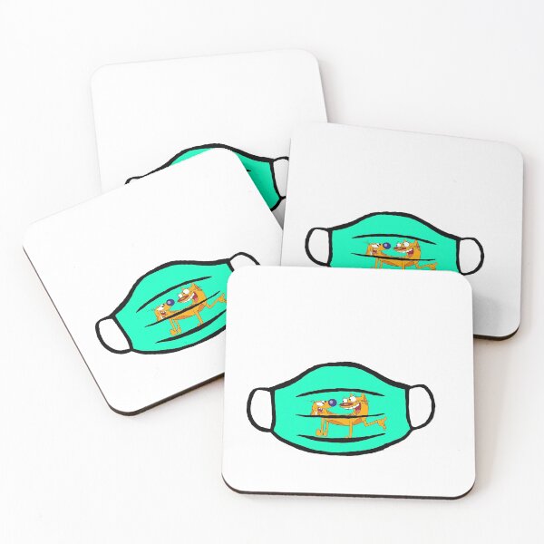 Item preview, Cat dog on a mask sticker designed and sold by xxtorixx123.