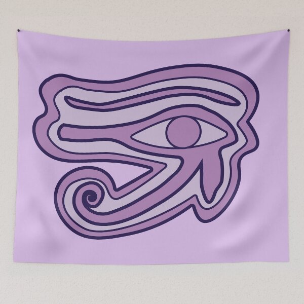 Item preview, eye of horus monochrome purple sticker designed and sold by mariahparker111.
