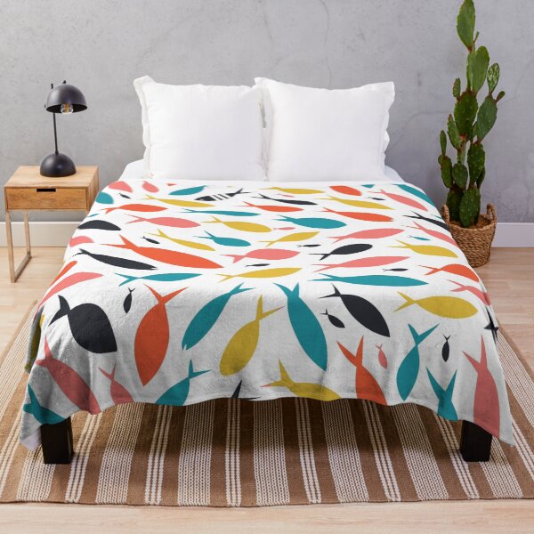 Item preview, Cute Colorful Fish Patterns designed and sold by Memituss.