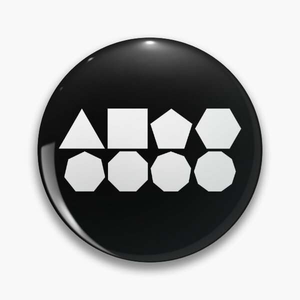 Item preview, Eight White Polygons designed and sold by Zeeph.