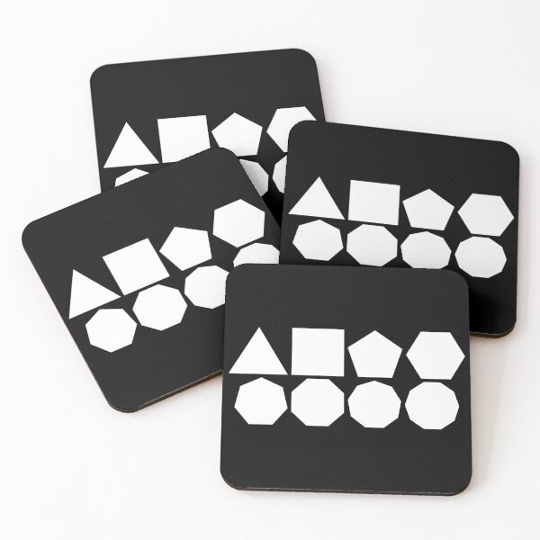 Item preview, Eight White Polygons designed and sold by Zeeph.