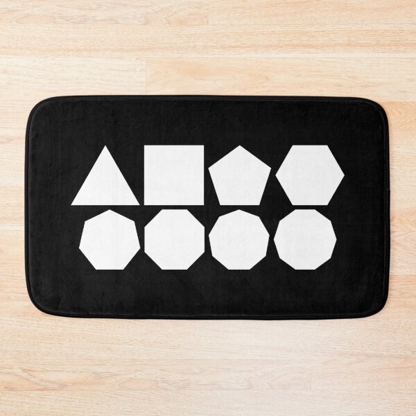 Item preview, Eight White Polygons designed and sold by Zeeph.