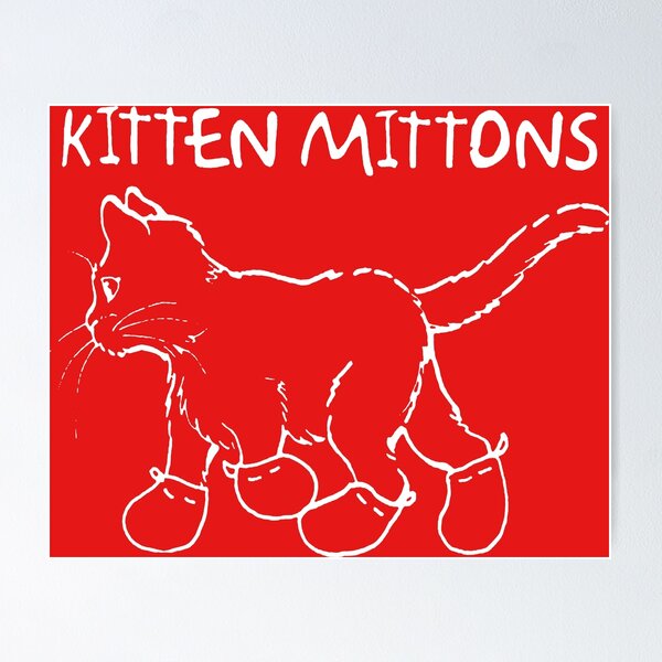 Item preview, Kitten Mittons (White) designed and sold by LeKrome.