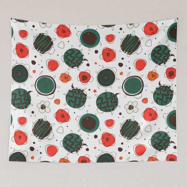 Item preview, Cute Handrawn Smal Turtles Pattern designed and sold by Memituss.