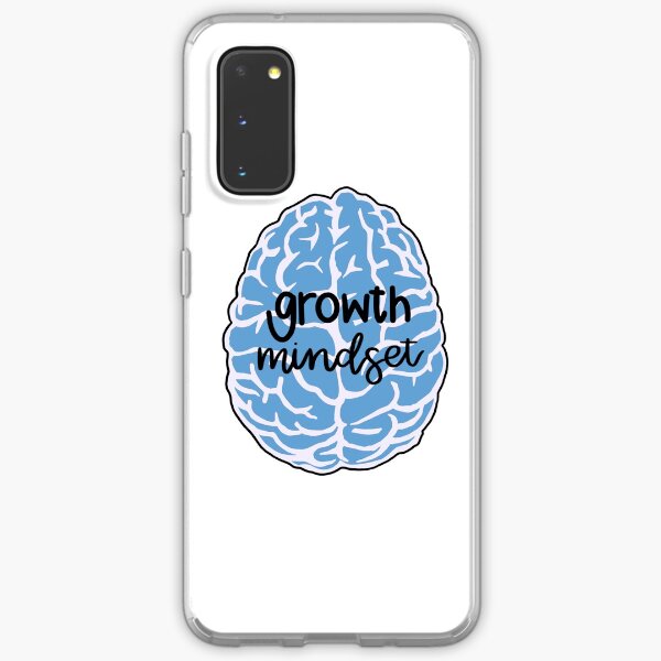 growth mindset blue brain Samsung Galaxy Soft Case