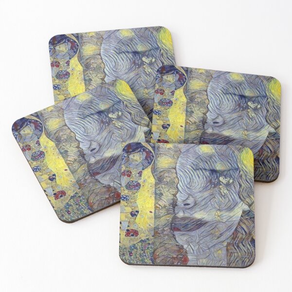 Item preview, Gustav The Kiss and Golden Tears Starry Night designed and sold by rogueartprints.
