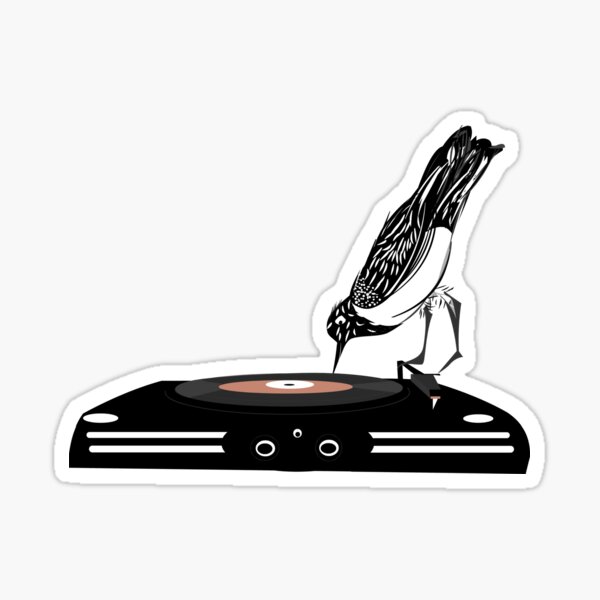 DJ magpie Sticker