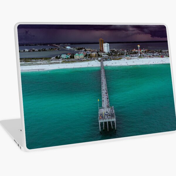 Moody Pensacola Pier Laptop Skin