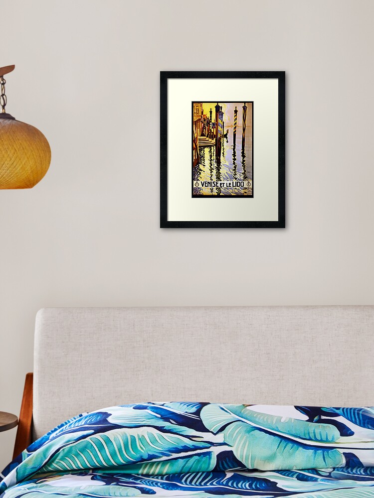 Analiza Mk Venise Et Le Lido Venice Italy Italian Europe Travel Advertisement Poster Collectibles Italy