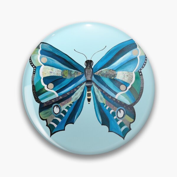 Item preview, Blue and Green Butterfly designed and sold by hearteyedartist.