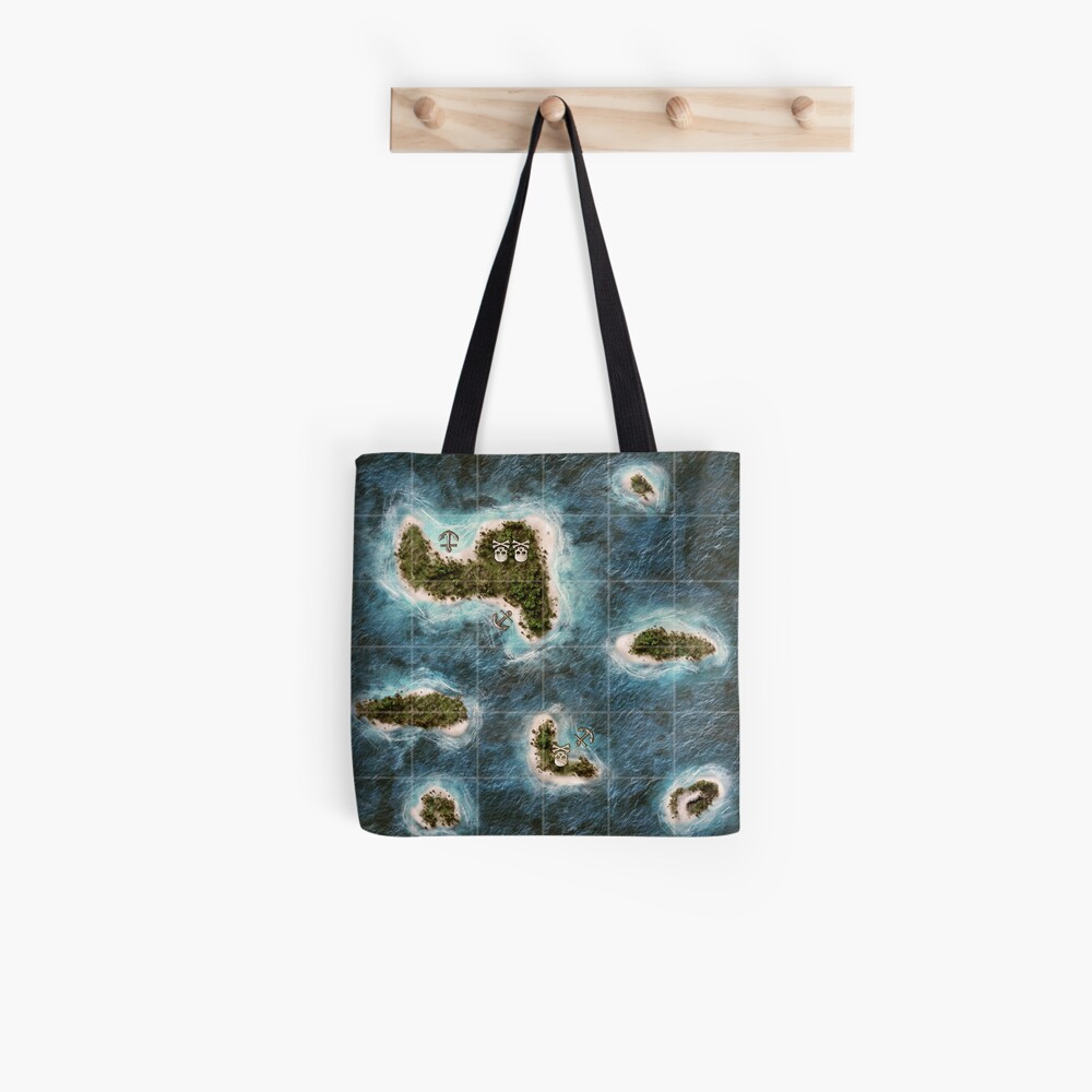 Plunder A Pirate's Life Board Game Map Tote Bag
