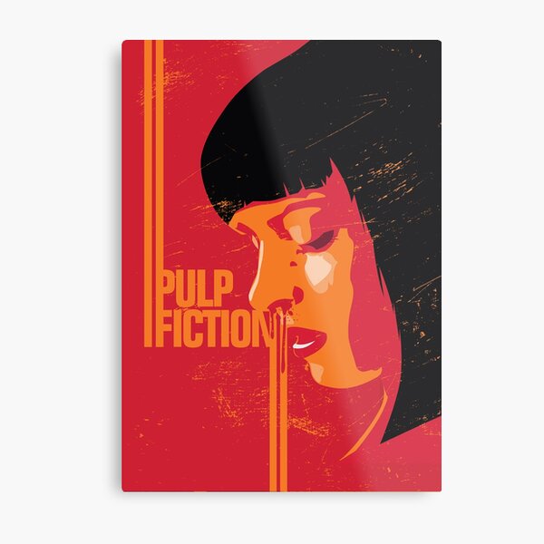 Pulp Fiction Alternative Movie Poster Metal Print