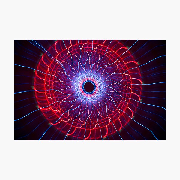 El-wire cakestand rotation Photographic Print