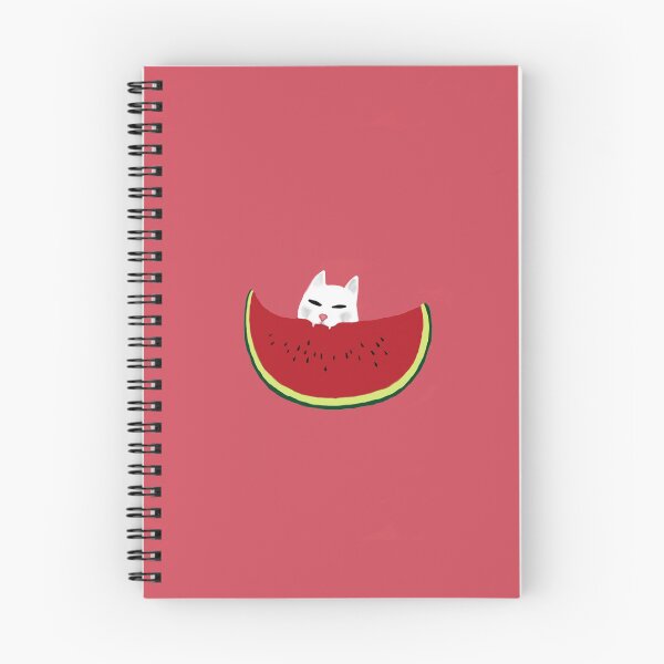 Aperçu de l'œuvre Smudge le chat mangeant de la pastèque créée et vendue par TeodoraM.