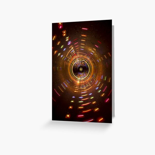 Digital light wand greypipe Greeting Card