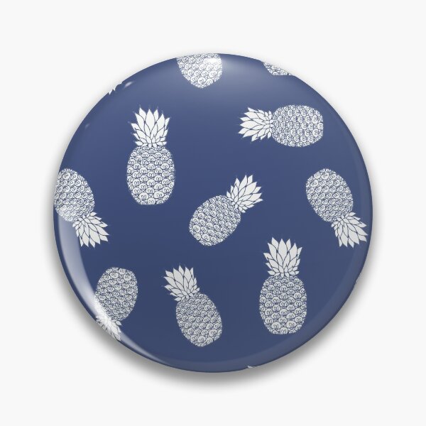 Item preview, Navy Blue Pineapple Pattern designed and sold by Julie Erin Designs.