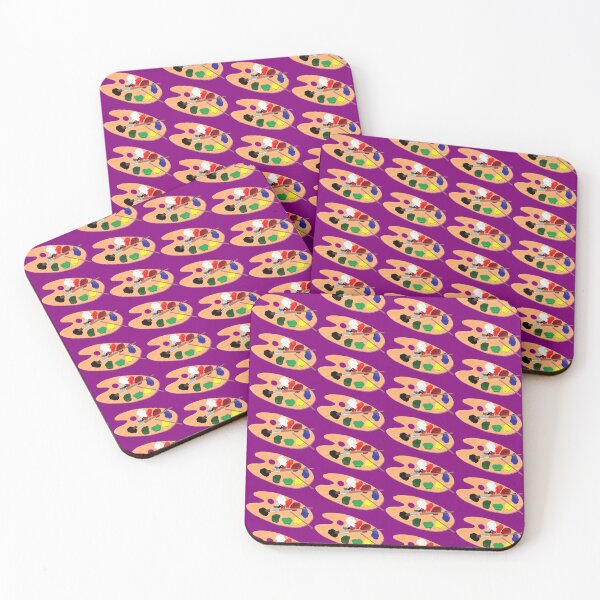 Item preview, Artist Paint Palette Pattern (Royal Purple Background) designed and sold by ArtByLM.