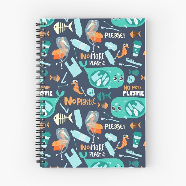 Item preview, Seamless pattern with sad sea animals and plastic garbage in the ocean. designed and sold by Dina Konovalova.