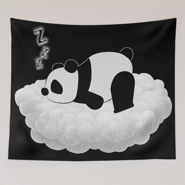 Item preview, Cute panda sleeps on its cloud designed and sold by Astralia.
