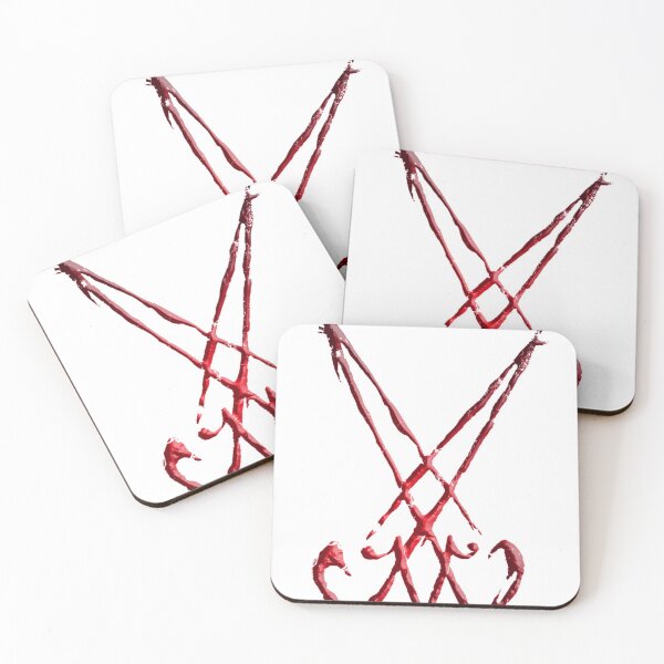 Item preview, Lucifer Sigil in red and Black gradient, Magical Symbol  designed and sold by Ataraxia  Apparel.