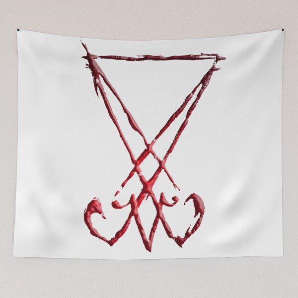 Item preview, Lucifer Sigil in red and Black gradient, Magical Symbol  designed and sold by Ataraxia  Apparel.