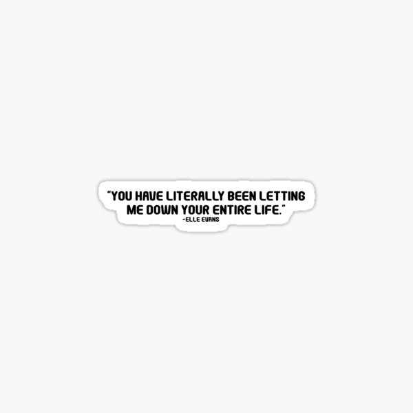 Item preview, Elle Evans Quote to Lee Flynn The Kissing Booth designed and sold by designbycecilia.