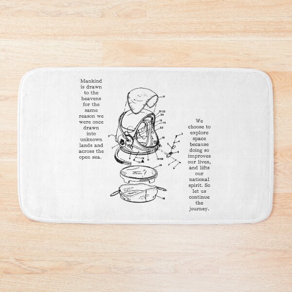 Item preview, Space Helmet Diagram Inspirational Quote designed and sold by lmzgraphics.