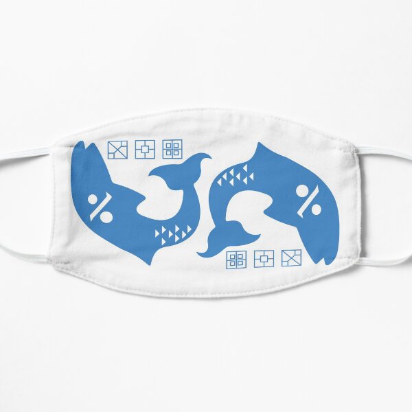 Izanagi's Burden Blue Fish Logo - Destiny 2 Black Armoury Mask